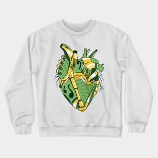 Forrest Green No 2 Musical Heart Crewneck Sweatshirt